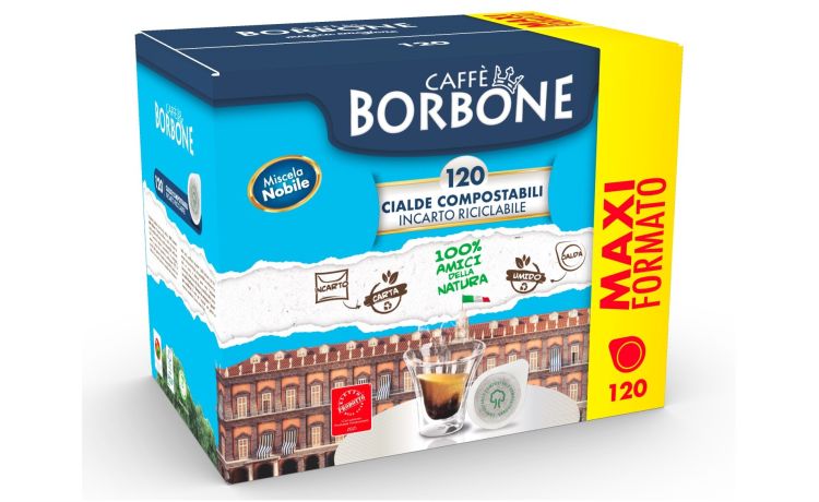Borbone Box 120 cialde Caffè miscela Nobile-Filtrocarta ESE 44mm