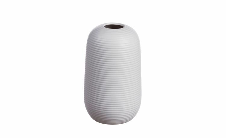 Blanque vaso H23,5 cm in ceramica bianca
