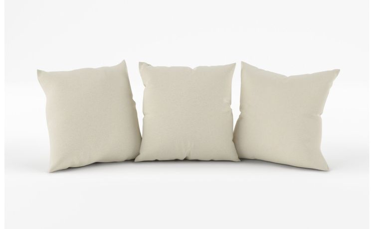 Haiti set 3 cuscini in tessuto beige-Misura cuscino 43x43 cm-Beige-Tessuto