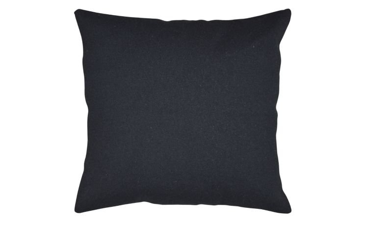 Plain cuscino nero in cotone 45x45 cm