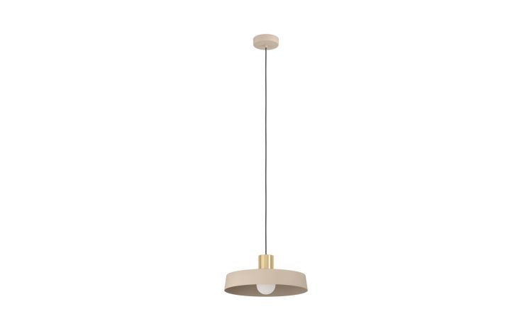 Valdiola lampada a sospensione h110 cm--Sabbia-Acciaio