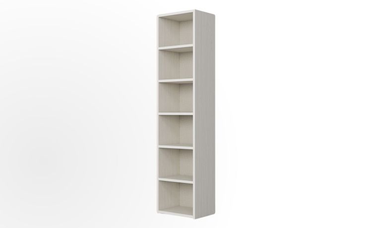 Cabrio liberia 6 vani betulla L.49-L.49xH.208xP.39 cm-Legno chiaro-Pannello ecologico-208 cmx49 cm