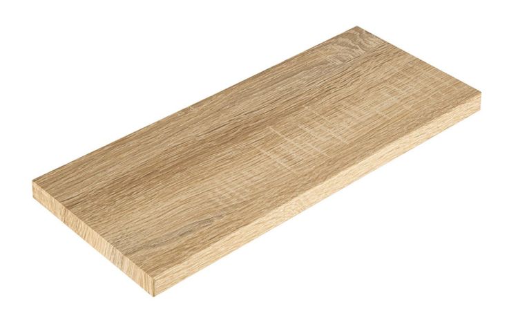 Linear mensola in mdf rovere naturale 36x15