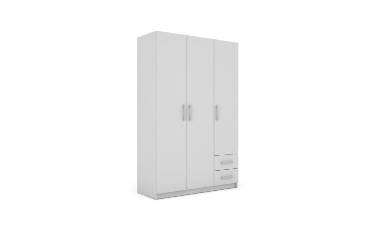 Fine 2.0 armadio bianco L120 cm--Bianco-Nobilitato-185 cmx120 cm