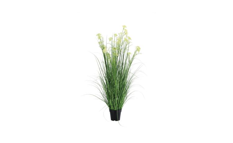 Vaso con fiori Ø17 cm--Verde