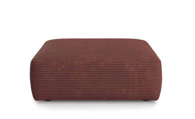 Dalì pouf in tessuto marrone-Divano componibile-Marrone-Tessuto-47 cmx124 cm