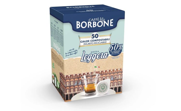 Borbone Box 50 cialde Caffè miscela Leggera-Filtrocarta ESE 44mm