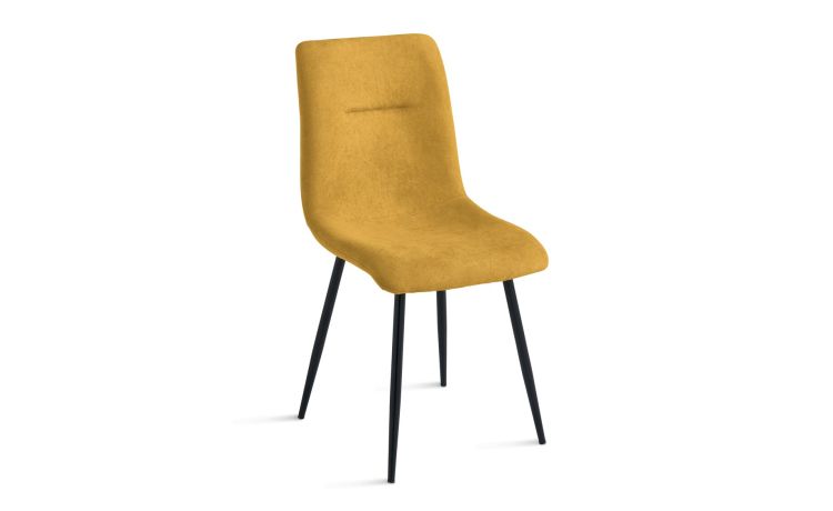 Maia sedia in tessuto giallo--Giallo-Tessuto-90 cmx45 cm