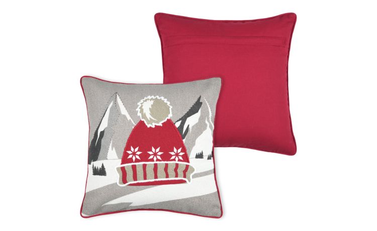 Dwayne cuscino in cotone rosso 40x40 cm--Rosso-Cotone-40 cmx40 cm