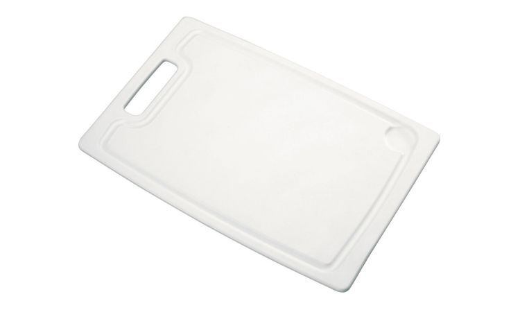 Presto tagliere in plastica bianca 26x26 cm- -Bianco-Plastica-16 cmx26 cm