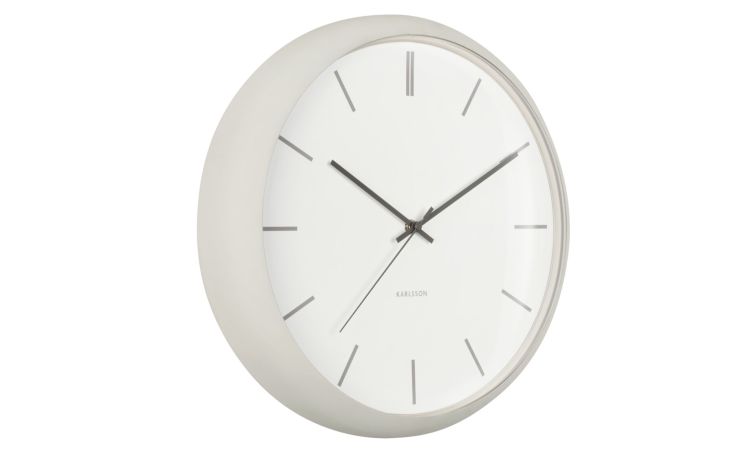 Nirvana orologio da muro grigio Ø40 cm--Grigio chiaro-Metallo