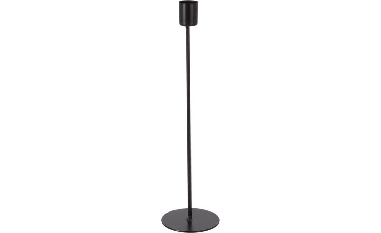 Axel portacandela in metallo nero H30 cm- -Nero-Metallo