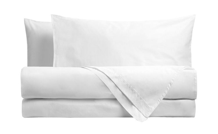 Completo letto 2 piazze bianco--Bianco-100% Cotone