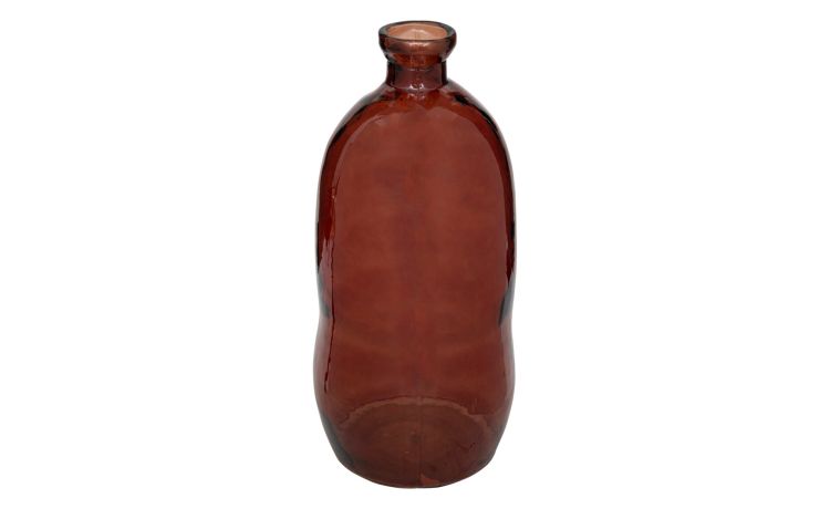 Uly vaso Bottle in vetro riciclato Bordeaux h73 cm--Bordeaux-Vetro