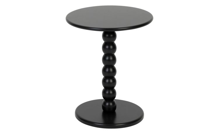 Chalmo tavolino in mdf nero Ø38x46