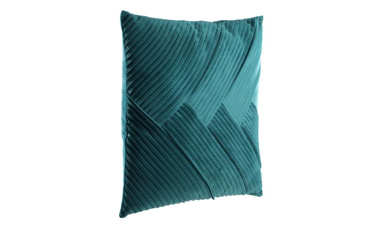 Shoura cuscino in poliestere color petrolio 45x45 cm--Verde-Poliestere-45 cmx45 cm