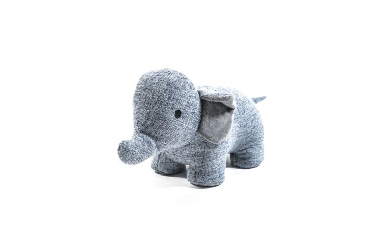 Fermaporta elefante in tessuto h18 cm