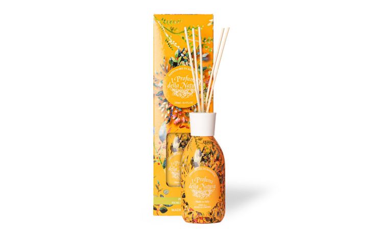 Bouquet diffusore pesca/limone 250 ml--Arancione-Vetro