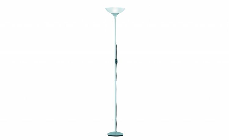 Debby piantana 1 luce in metallo 100W H180 cm - -Cromo-Metallo-180 cmx28 cm