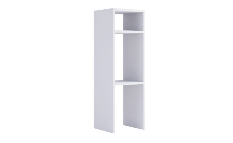 Mobile lavanderia verticale bianco-per asciugatrice/lavatrice-Bianco-Pannello-216 cmx69