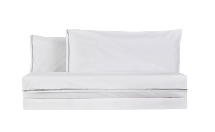 Twist completo letto matrimoniale cotone grigio---100% Cotone-Matrimoniale