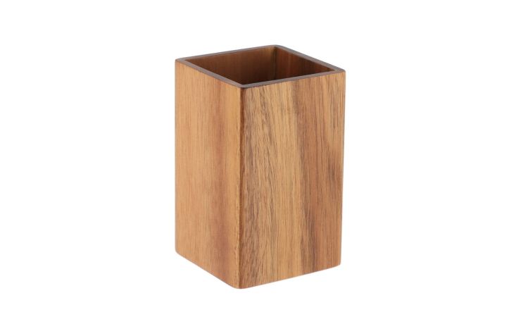 Acacia bicchiere bagno in legno h10