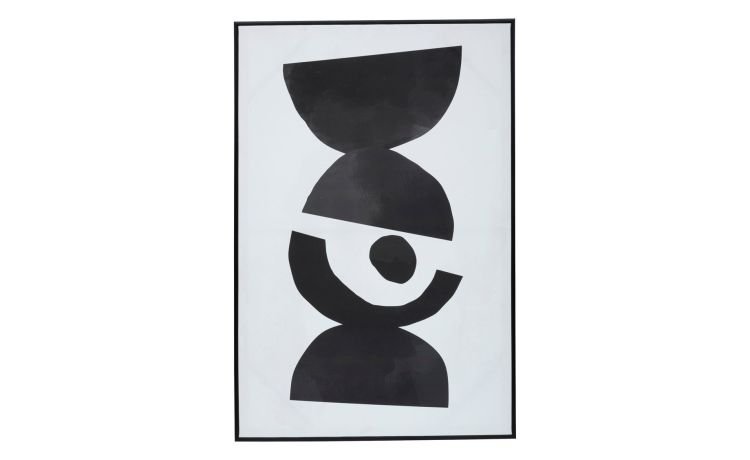 Alva canvas moderno bianco e nero 60x90 cm
