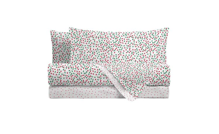 Lucine Flan completo letto matrimoniale colorato- -Multicolore-100% Cotone-Matrimoniale