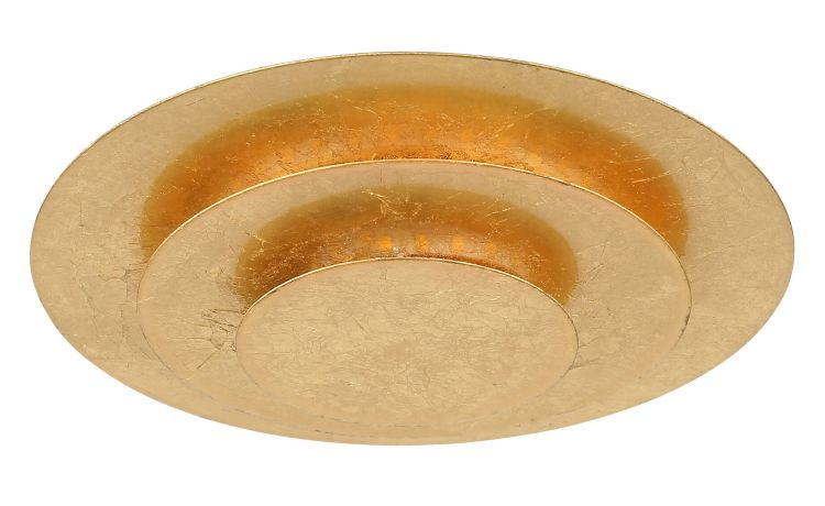 Heda plafoniera LED Oro Ø18 cm--Oro-Metallo