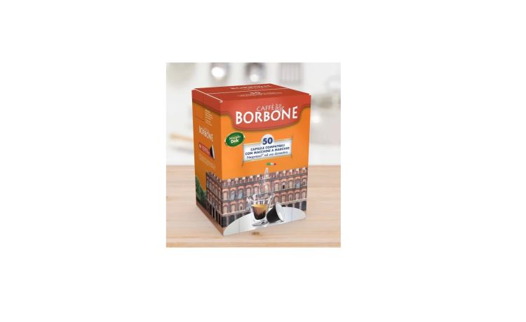 Borbone Box 50 capsule caff&egrave; miscela Dek-compatibili con macchine caffè Nespresso