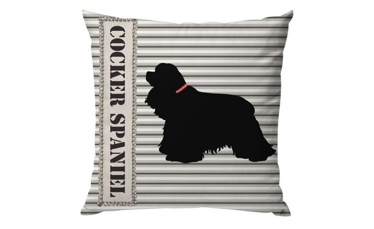 Dogbreeds cuscino cocker 45 x45 cm--Multicolore-100% Poliestere-45 cmx45 cm