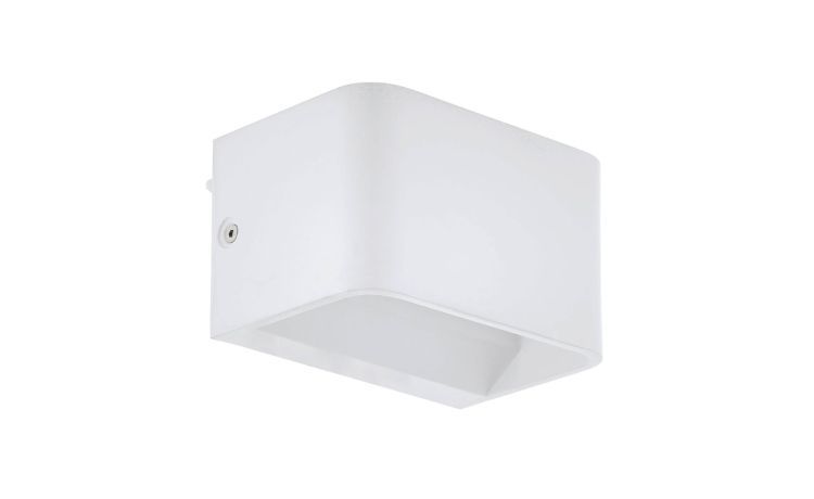Sania4 applique da parete LED bianca 13x9 cm- -Bianco-Alluminio-8 cmx13 cm
