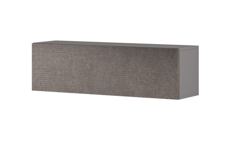 Gilda pensile 1 anta a ribalta portland L120 cm-Struttura colore titanio-Grigio-Pannello-36 cmx120 cm