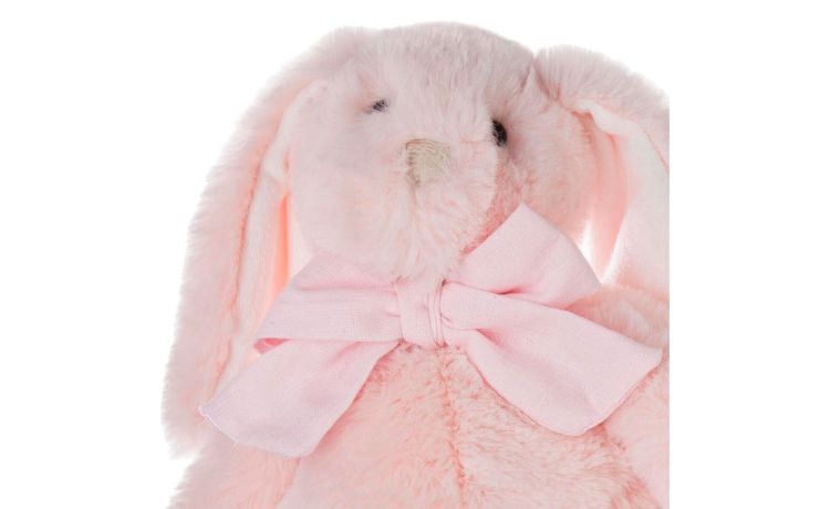 Rabbit peluche in tessuto rosa H35 cm- --Poliestere-30 cmx21 cm
