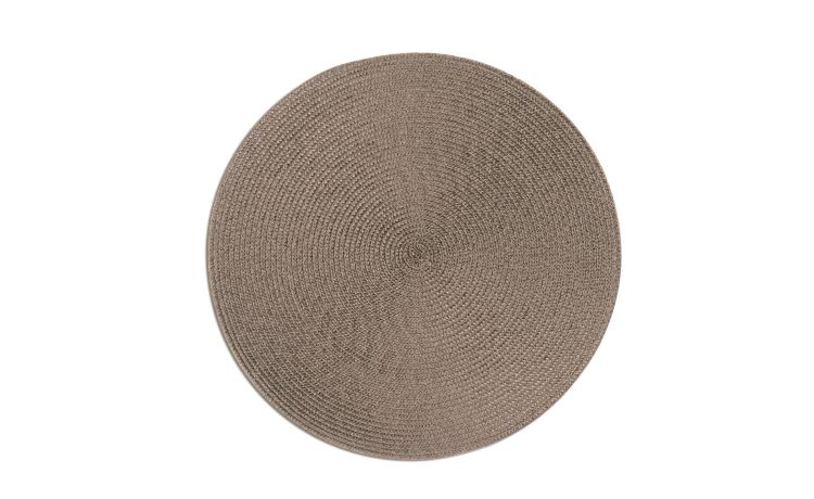 Round tovaglietta grigia &Oslash;36 cm--Grigio-Plastica