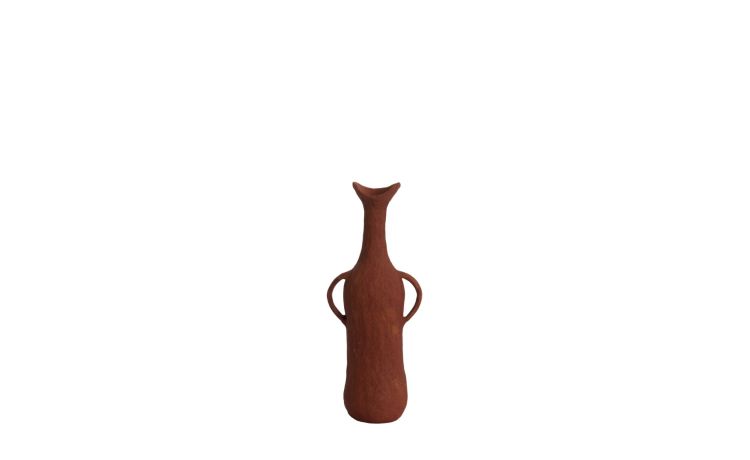 Anconi vaso in alluminio rosso h33 cm--Rosso-Alluminio-33 cmx13
