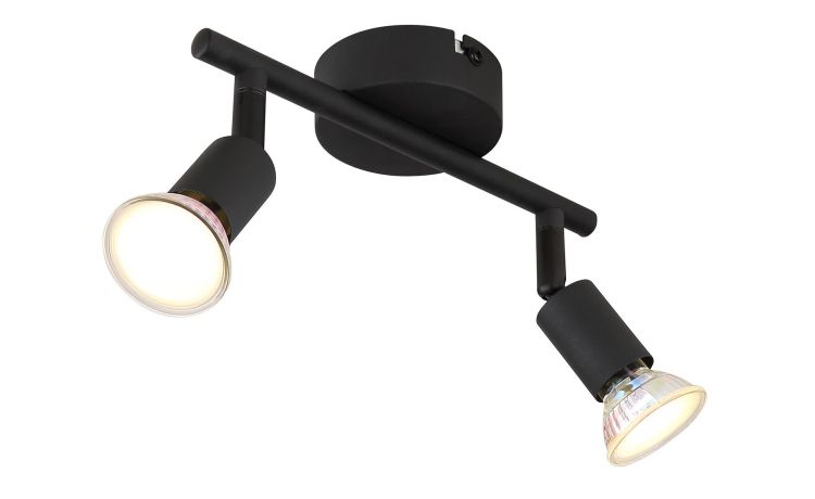 Matrix faretto bianco 2xGU10--Nero-Plastica