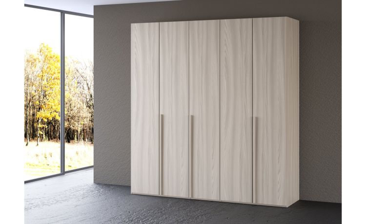 Mia armadio 5 ante battenti olmo--Legno-Nobilitato-238 cmx200 cm