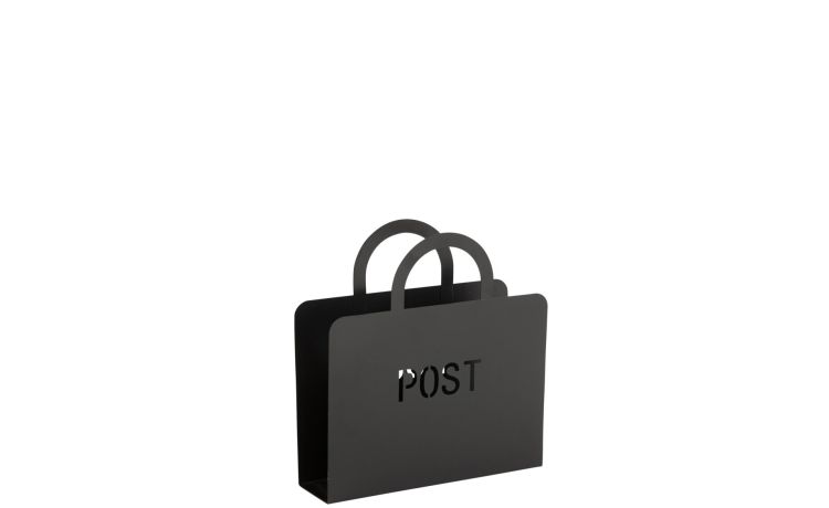 Borsa Rivista in metallo nero 30x32 cm--Nero-Metallo-32 cmx30 cm