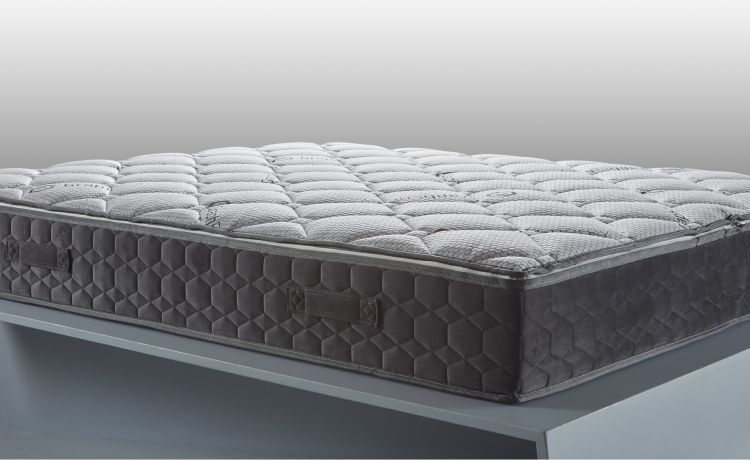 Titanium Grafenergy materasso singolo 80x200cm-Memory foam-Marrone-Eliocell schiumato-Singolo