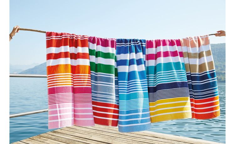 Bajadera Telo mare a righe in spugna 100% cotone
