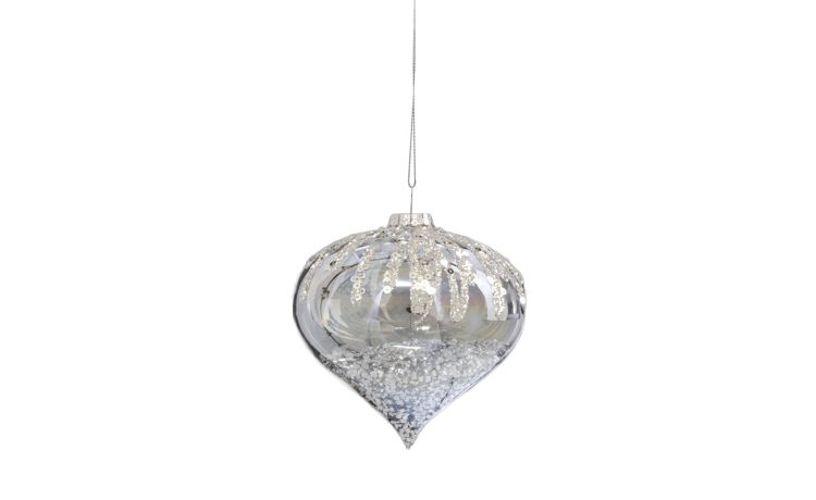 Goccia Glitter decorazione natalizia Ø10 cm-