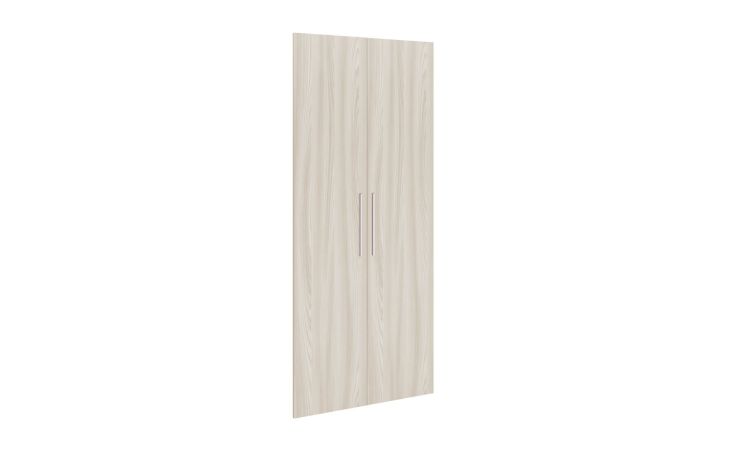 Pixel set 2 ante betulla-L90 x H210 cm-Legno bianco-Pannello-210 cmx90 cm