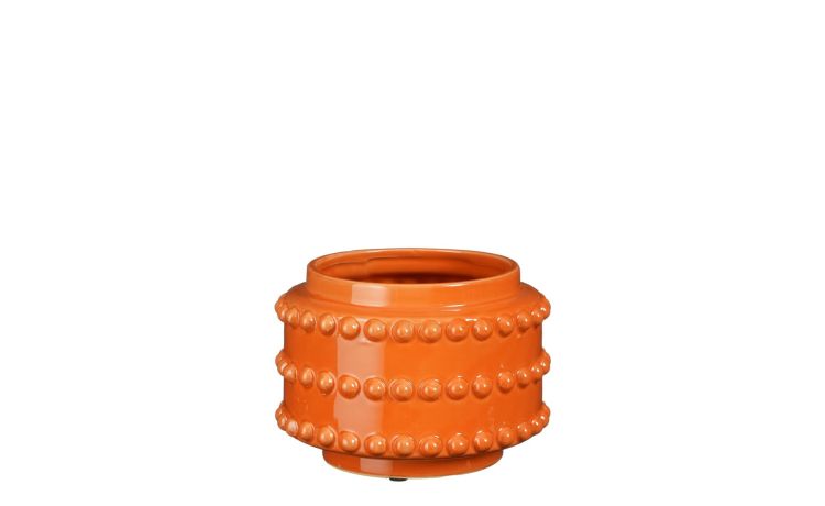 Boaz vaso arancione h13 cm--Arancione