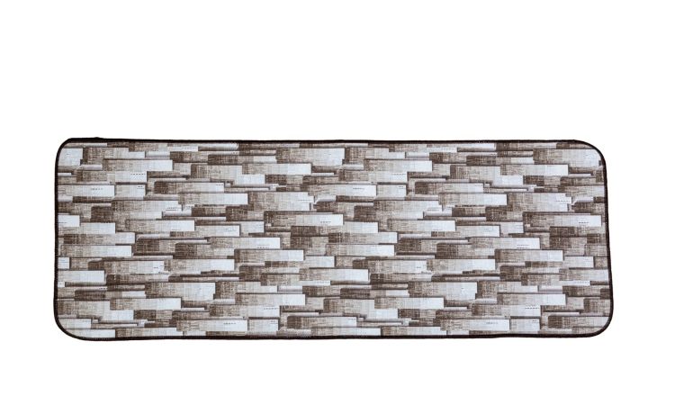Daily tappeto marrone 50x180 cm--Marrone-Cotone