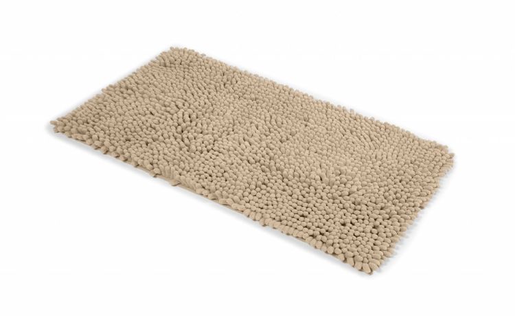 Passatello tappeto bagno tortora 50x80 cm- --Poliestere-80 cmx50 cm