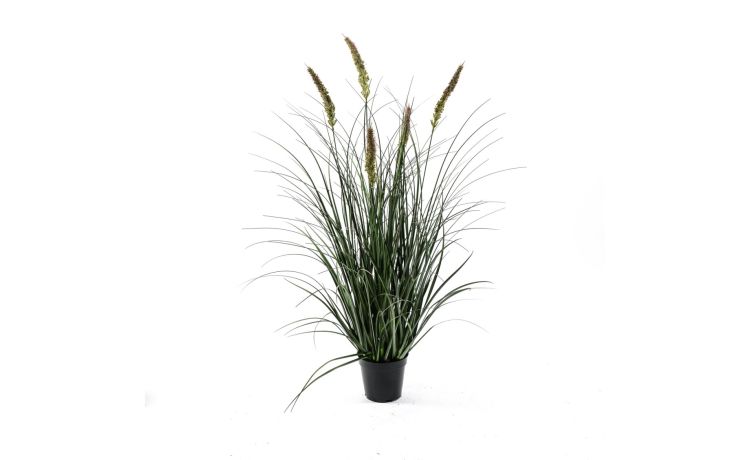 Pianta in vaso h90 cm--Verde-Plastica