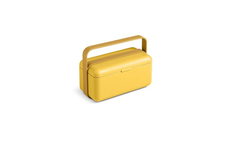 Bauletto lunchbox 1 recipiente color desert--Giallo-Polipropilene