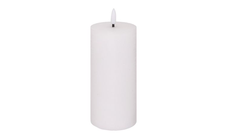 Candela in cera con fiamma led bianca h17