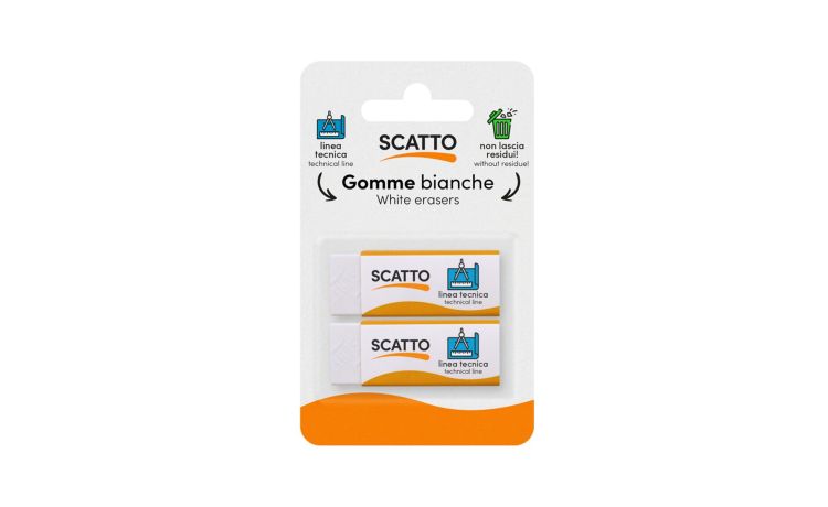 Set 2 gomme bianche